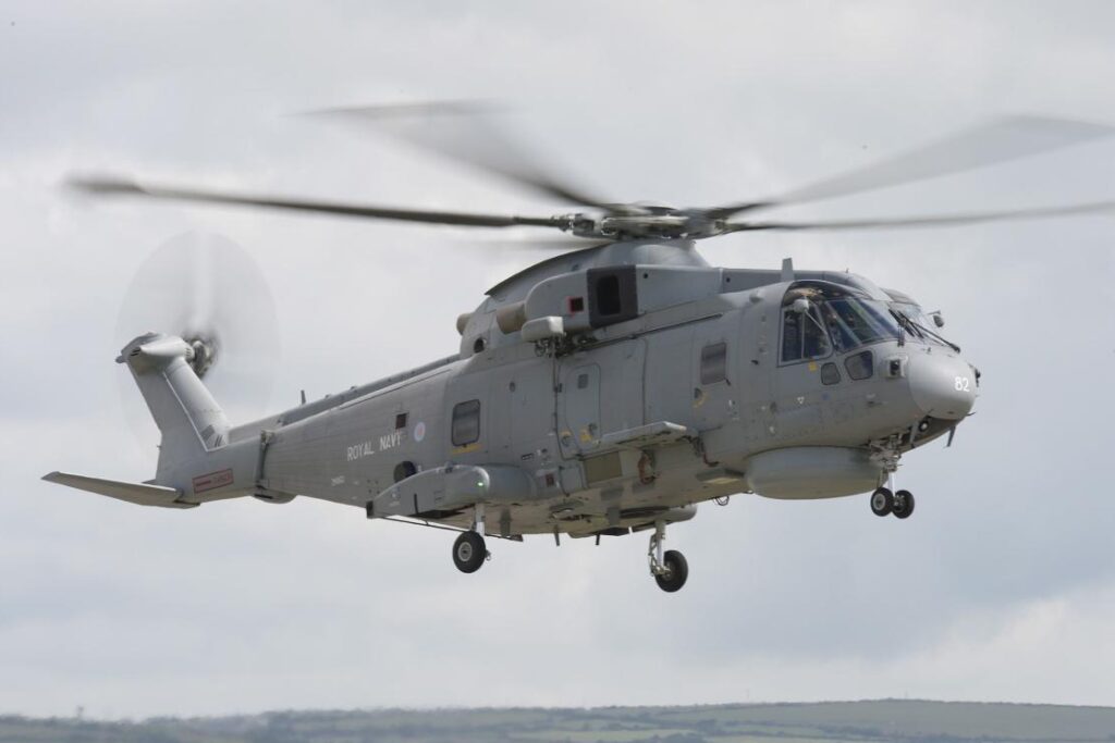 Royal Navy AW101 Merlin helicopter