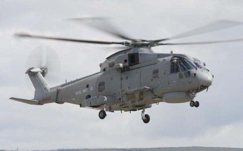 Royal Navy AW101 Merlin helicopter