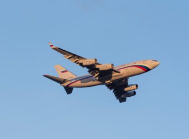 Il-96-300 Ilyushin RA-96014 taking off at Vnukovo airport