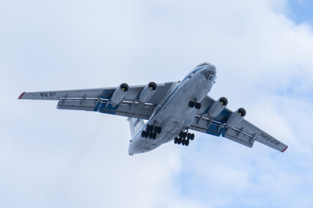 Russian Ilyushin Il 76 military transport aircraft