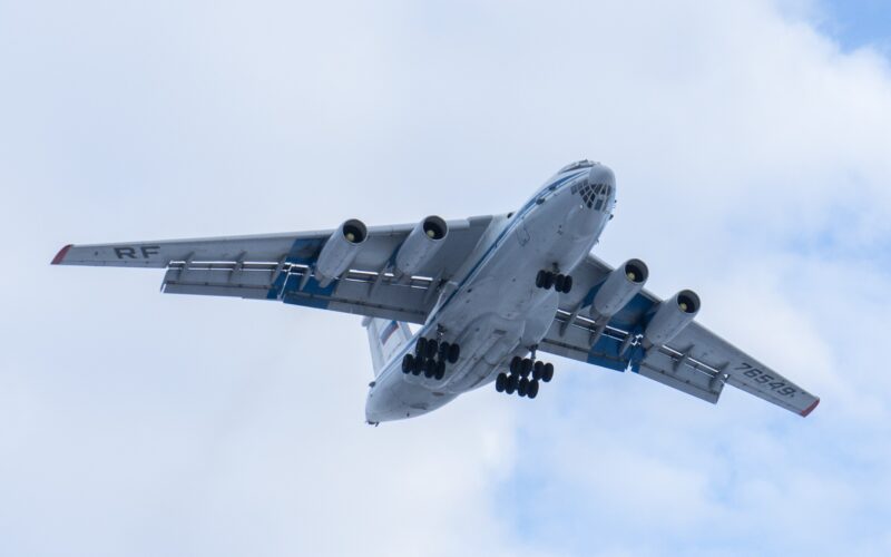 Russian Ilyushin Il 76 military transport aircraft