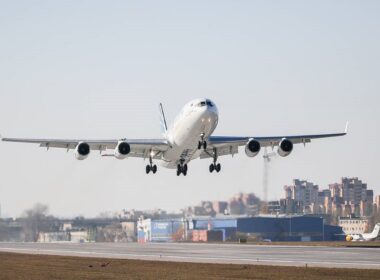 Russian Ilyushin Il-96-400M jumbo jet