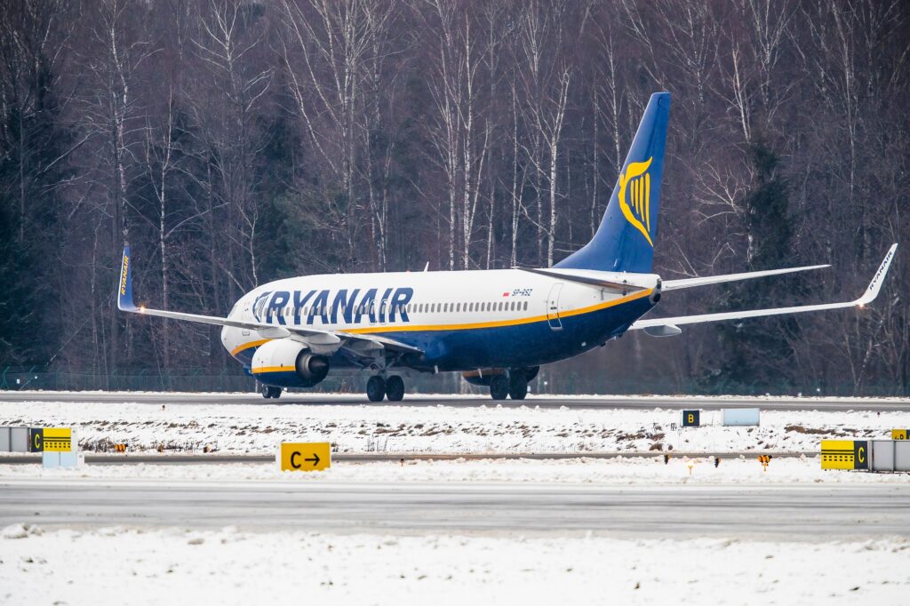 Ryanair Boeing 737 aircraft in Kaunas