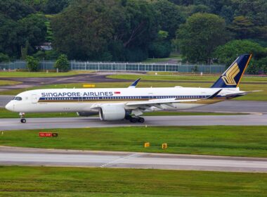 Changi,,Singapore,-,February,3,,2023:,Singapore,Airlines,Airbus,A350-900