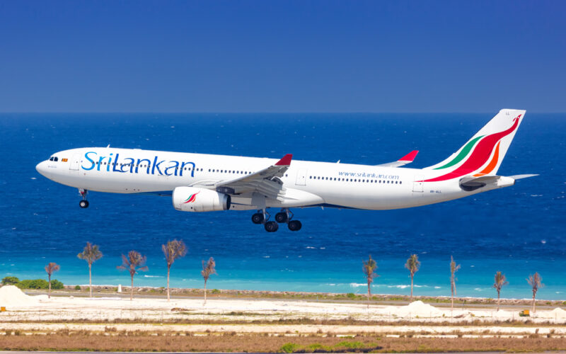 Male,,Maldives,,February,20,,2018:,Srilankan,Airbus,A330,Airplane