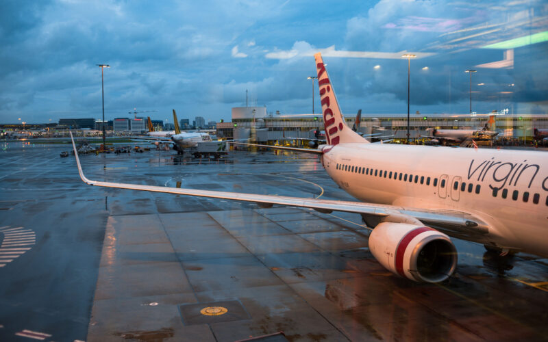 SYD airport rain