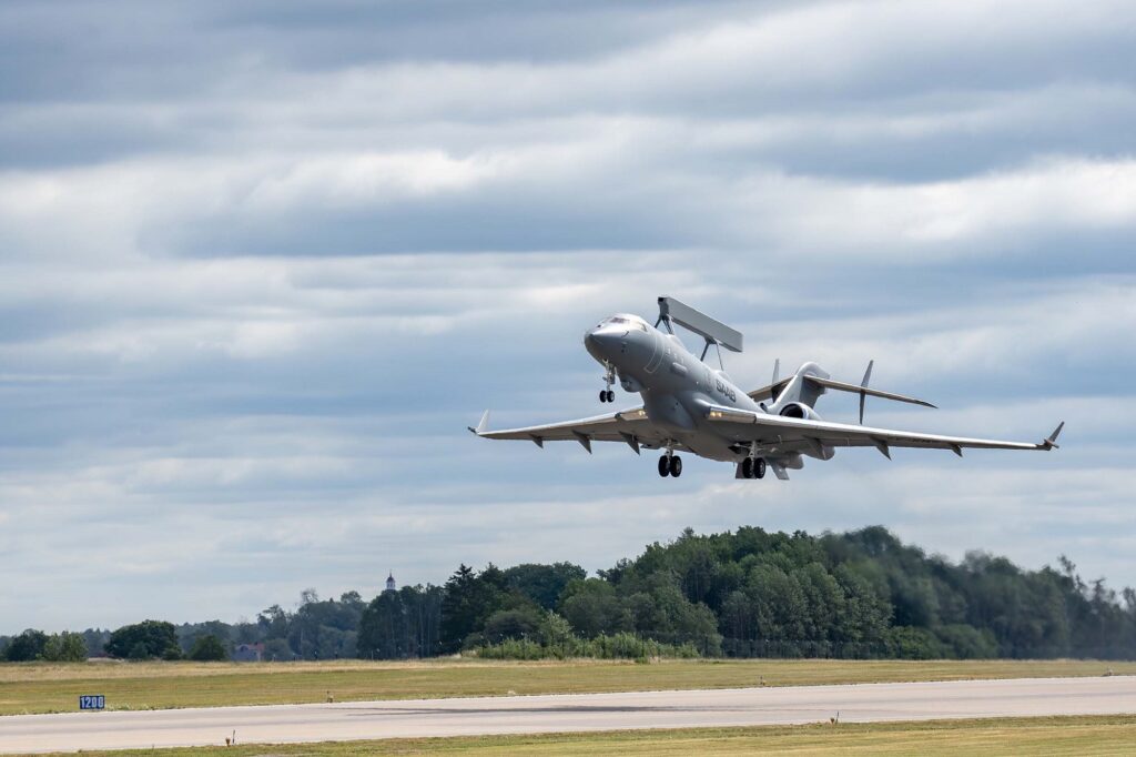 Saab GlobalEye take off