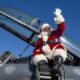 Santa in a fighter jet