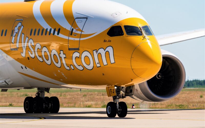 Scoot Airline Boeing 787 8 Dreamliner