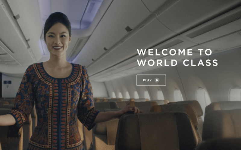 Singapore Airlines Welcome to World Class