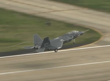 South Korea final KF-21 prototype takes off