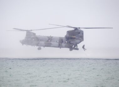 South Korean Army CH-47 Chinook heavy-lift helicopter