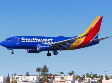 a Southwest Airlines Boeing 737 narrowly avoided a helicopter while landing at Burbank Bob Hope Airport (BUR)