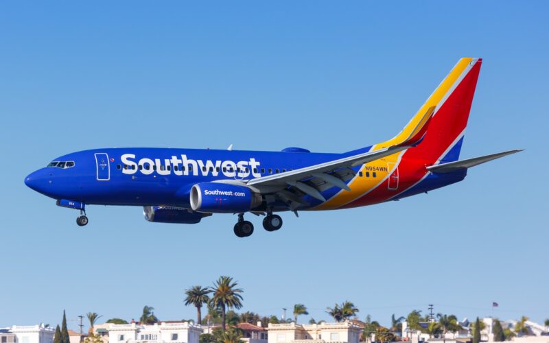 a Southwest Airlines Boeing 737 narrowly avoided a helicopter while landing at Burbank Bob Hope Airport BUR