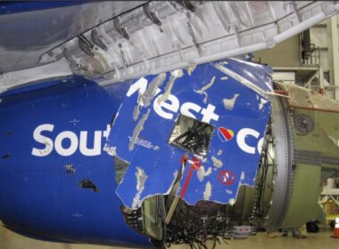 Southwest Airlines Flight 1380 engine