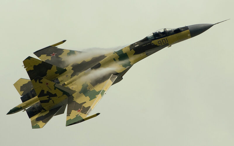 Sukhoi Su 35 fighter jet