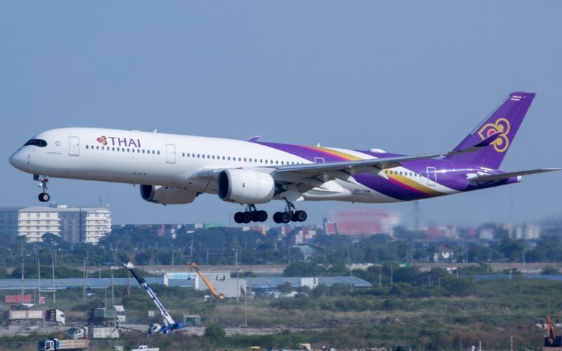 Bangkok,Thailand,6,Dec,2023:,Thai,Airways,Airbus,A350-900xwb,Hs-thm