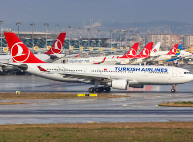 Istanbul,,Turkey,,February,15,,2019:,Turkish,Airlines,Airbus,A330