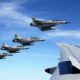 Taiwan Mirage 2000 fighters flying in formation