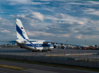 The Antonov An-124 belonging to the Volga-Dnepr Group in Toronto Airport