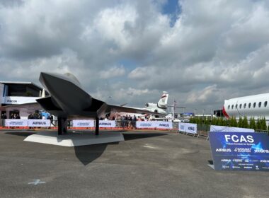 The FCAS model at Paris Air Show 2023