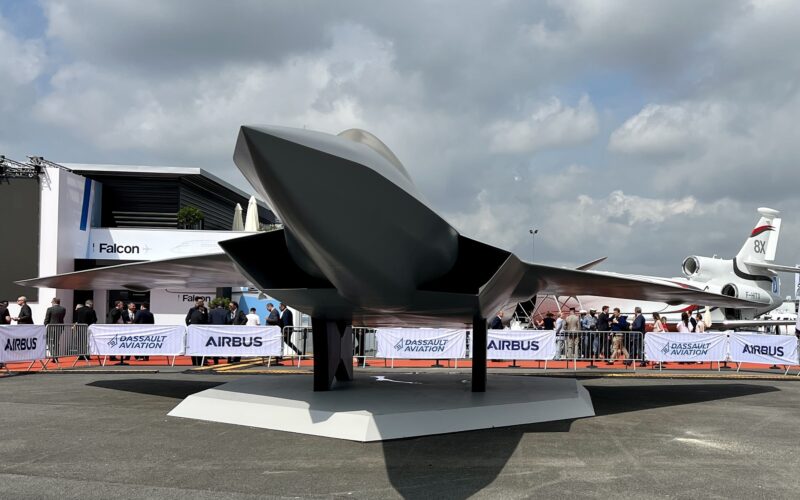 The NGF mockup at Paris Air Show 2023