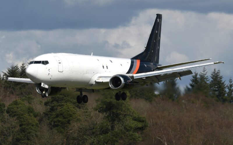 Titan Airways Boeing 737 400F G POWS retires