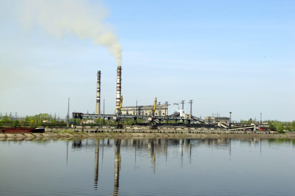 Trypilska power plant near Kyiv