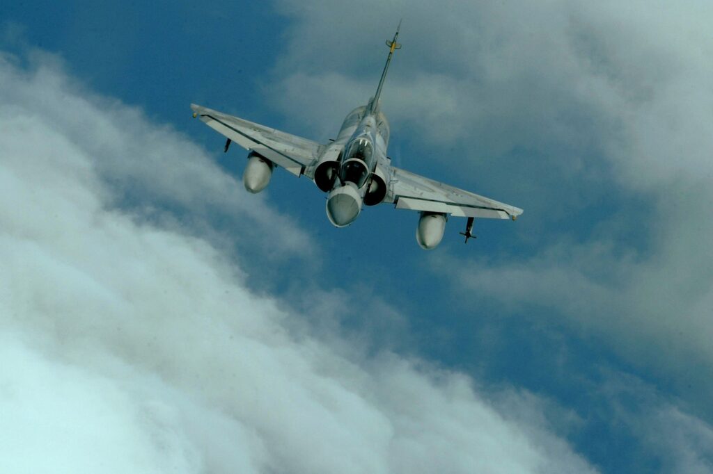 United Arab Emirates Mirage 2000-9 fighter flying