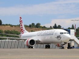 Virgin Australia 737 8 ready for delivery in Seattle