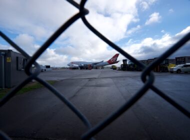 Newquay Cornwall UK 11 22 2022 RAF St Mawgan Spaceport Virgin Orbit LauncherOne