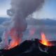 Volcano eruption in Eyjafjallajokull in Iceland