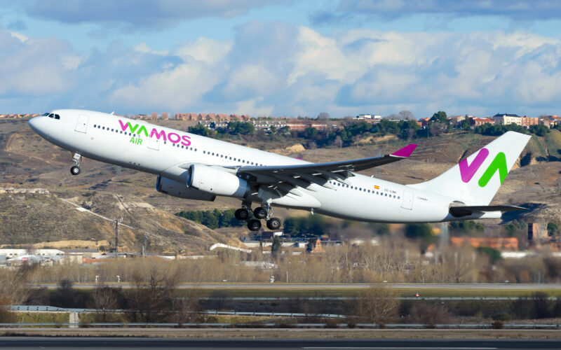 Madrid,/,Spain,-,February,02,2019:,Wamos,Air,Airbus