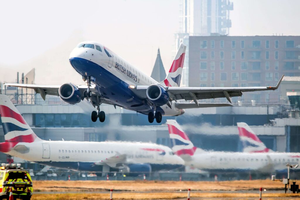 British Airways aircraft London City Airport