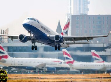 British Airways aircraft London City Airport