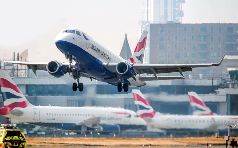 British Airways aircraft London City Airport