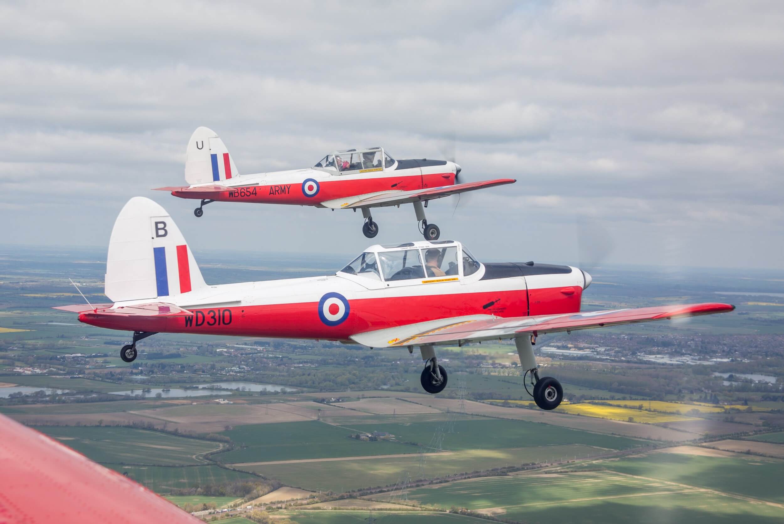 Chipmunk U on a formation sortie