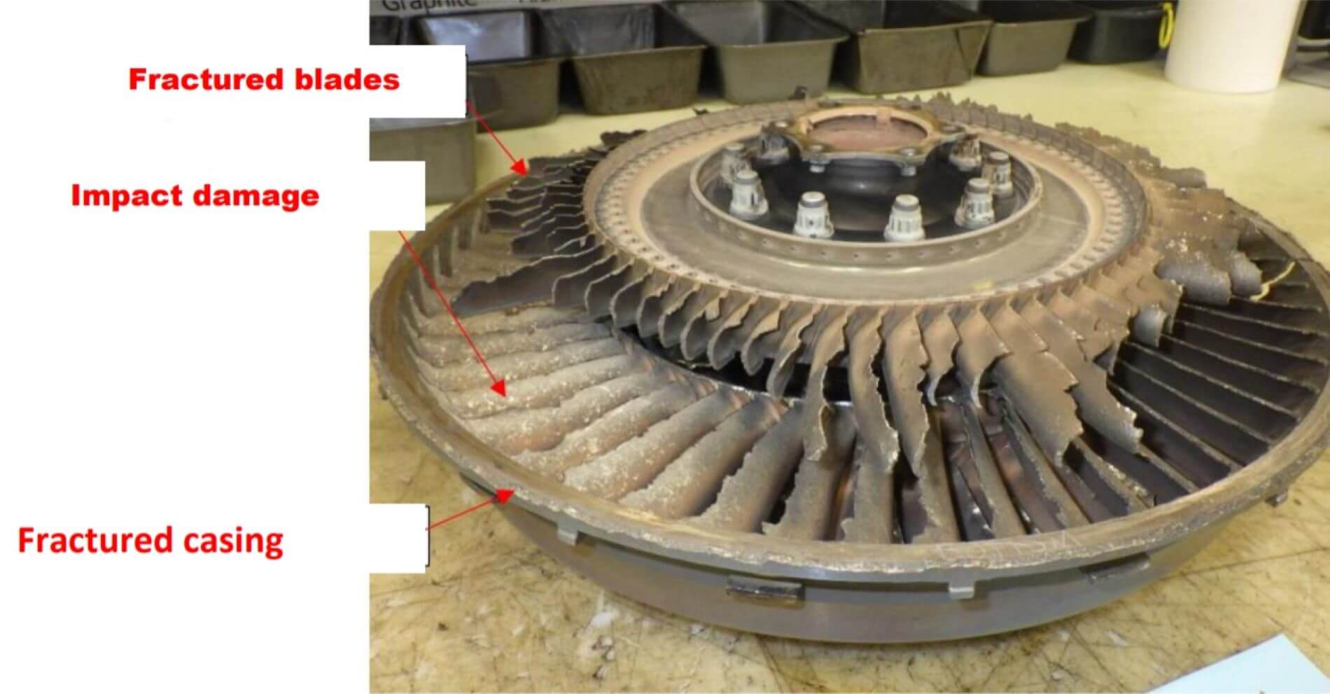 Damaged PW127 turbine AeroTime News