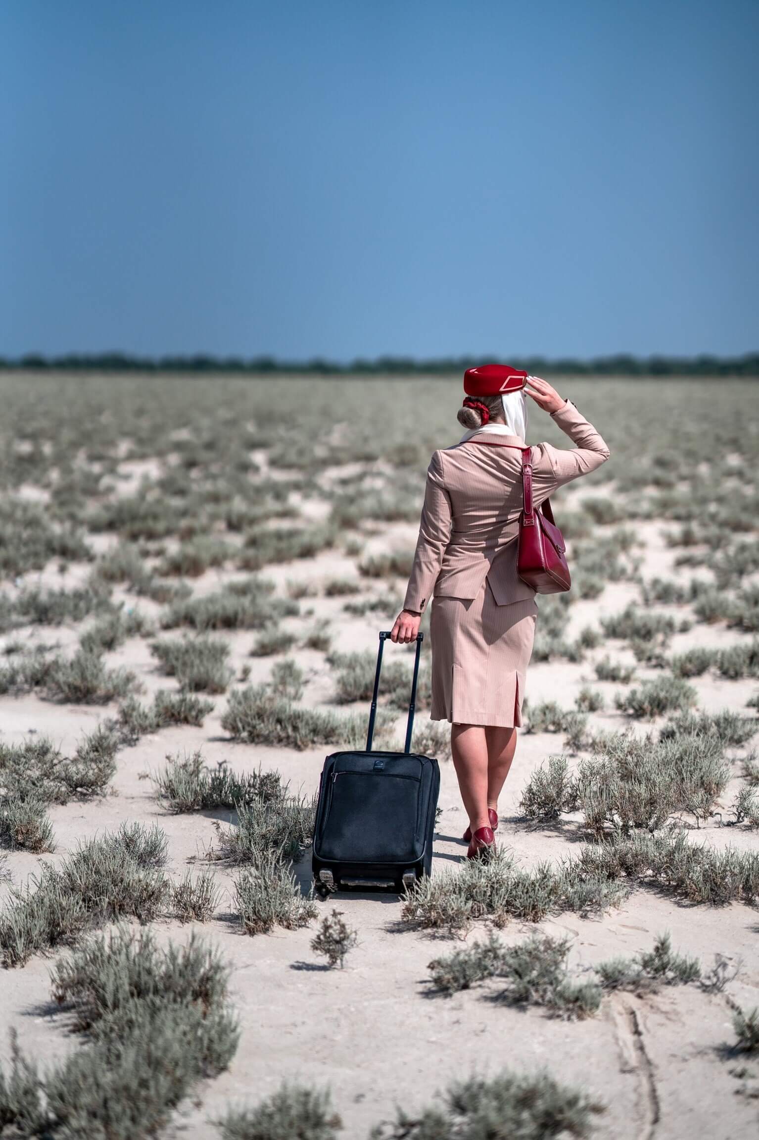 Flight attendant Kristina