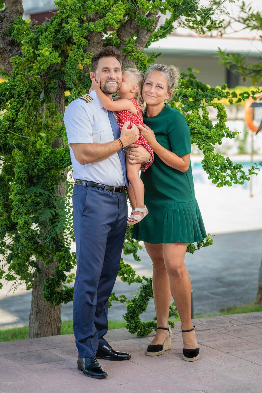 pilot patrick with his family