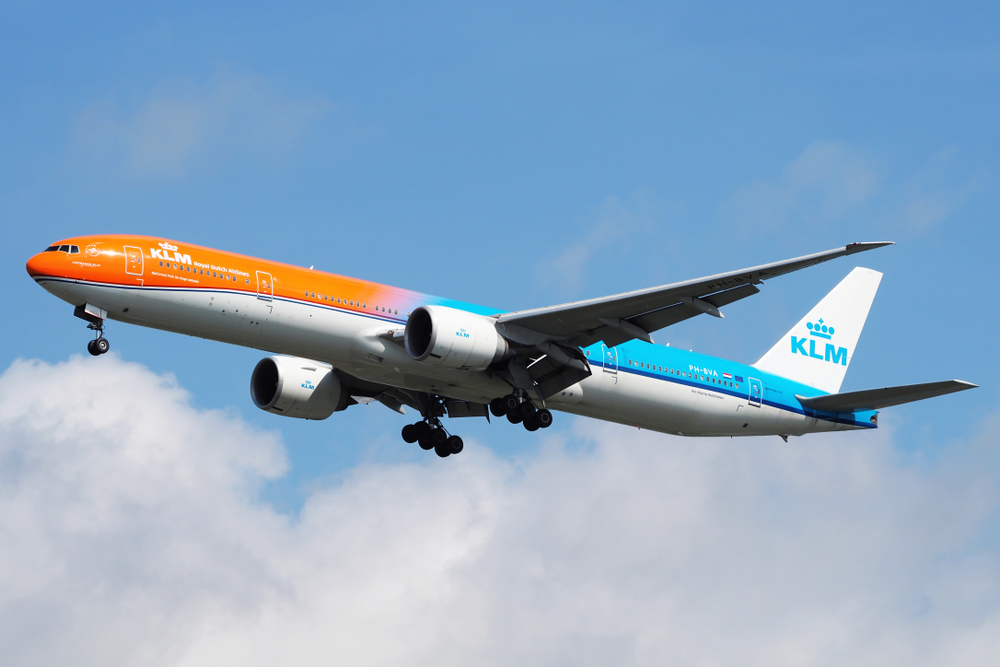 Klm,Boeing,777-300er,Reg.,Ph-bva,Orange,Pride,Scheme,At,Suvarnabhumi