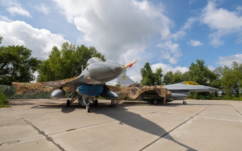 Ukraine's newly acquired F-16 jets