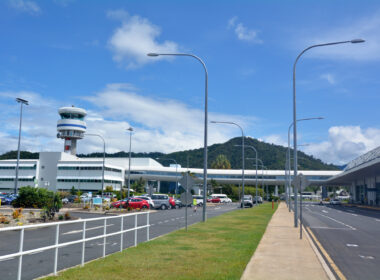 Cairns Airport control tower in Queensland